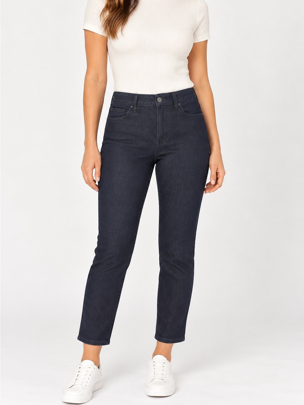 Kate Spade Broome Street Dark Wash Jeans Size 31 Straight Leg Ankle Stretch